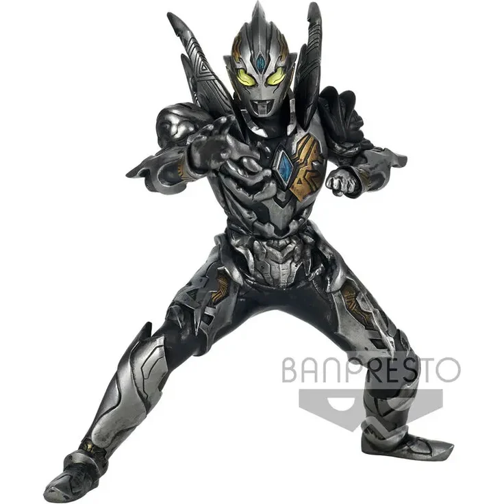 Banpresto Ultraman Trigger Hero's Brave PVC Statue Trigger Dark Ver. A, 15 cm, detailreiche Figur mit Base