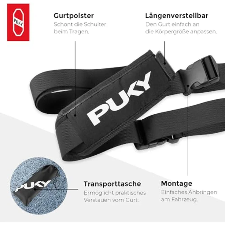 Puky TG Buddy Tragegurt für Laufräder Scooter (außer R07L+ Joker) schwarz – Bild 4