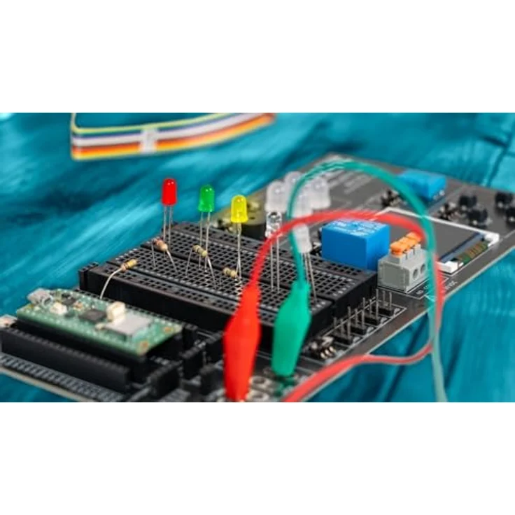 JOY-IT RB-P-XPLR-Set, modularer Aufbewahrungskoffer mit LED´s, Netzteil und Sensoren, Experimentierboard mit 8 Projekten – Bild 3