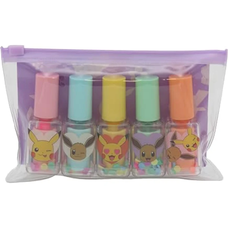 The Other Cyp Brands Blumen-Pokémon-Marker Set, Mehrfarbig mit beweglichem Konfetti, 5 Stück – Bild 1