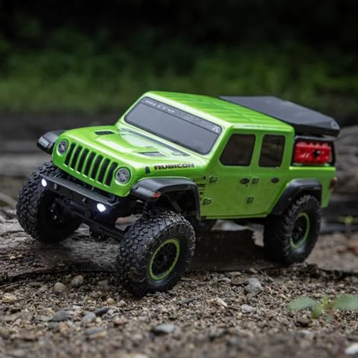 Axial SCX24 Jeep JT Gladiator 1:24 Rock Crawler, 4WD, Brushed, RTR, grün, inklusive Spektrum SLT2 Fernsteuerung und LiPo-Akku – Bild 2