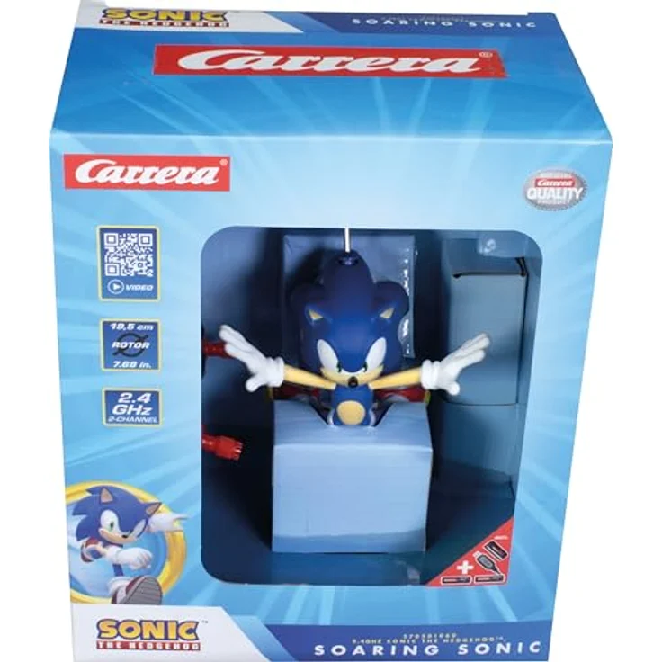 Carrera 2,4GHz Sonic The Hedgehog(TM) Soaring Sonic, Ferngesteuerter Hubschrauber mit Gyro-System, inkl. Controller und Zubehör – Bild 8