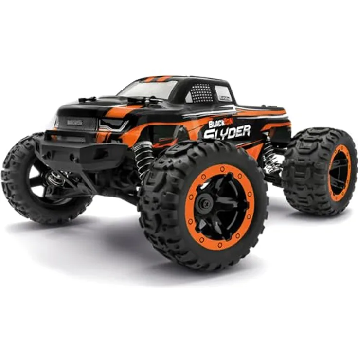 Blackzon Slyder MT, RTR Ferngesteuertes Auto im Maßstab 1:16 mit 4WD, wasserdichter Elektronik und schockierender grün-schwarzer Lackierung