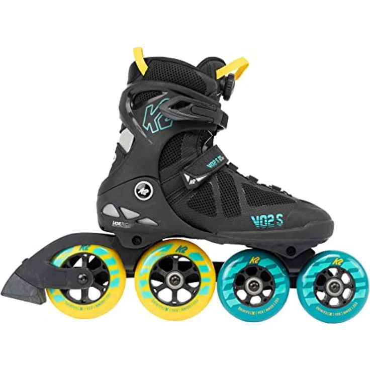 K2 Skates Unisex Inline Skates VO2 S 100 X BOA, black - blue - yellow, 30G0142.1.1.120 – Bild 2