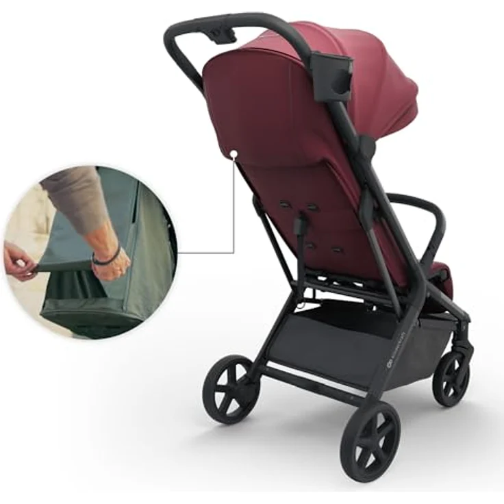 Kinderkraft Nubi 3, Sportbuggy mit automatischer Faltfunktion, UV-Schutz 50+, bis 27 kg belastbar, grau – Bild 9