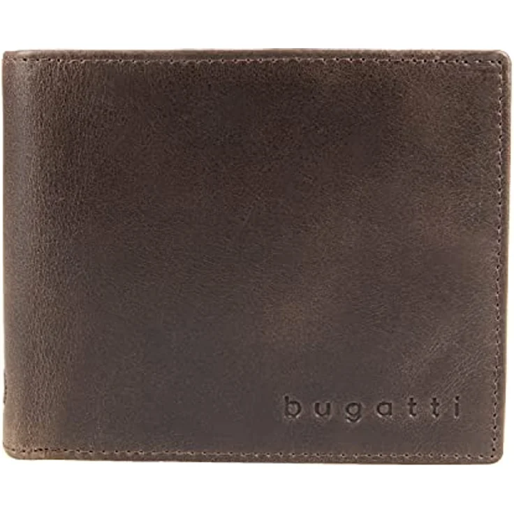 Bugatti Volo Geldbeutel Männer Leder - Geldbörse Herren Braun - Portmonaise Portemonnaie Portmonee Brieftasche Wallet Ledergeldbeutel – Bild 1