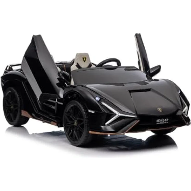 OTTO Elektro-Kinderauto Kinderfahrzeug - Elektro Auto "Lamborghini SIAN 2 Sitzer" - izenziert- 24V Akku, Ledersitz, Allradantrieb, Multimedia-Funktionen, 12 km/h, schwarz - Preisvergleich – Bild 6