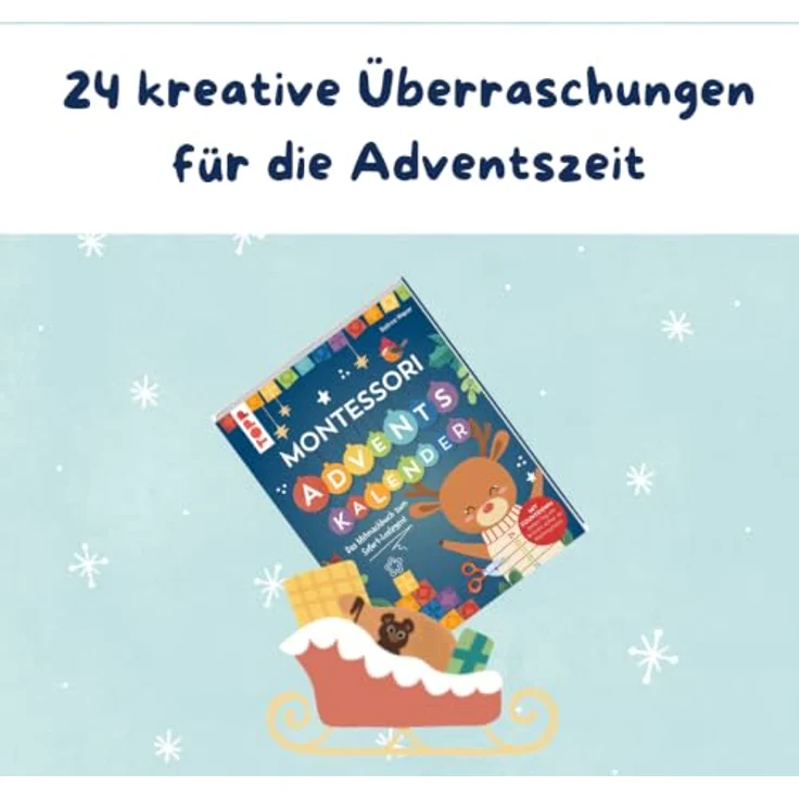Sonstige Verlage Montessori Adventskalender, 24 kreative Bastelideen zur Förderung von Motorik, Sprache, Denken, Sinne und Spielen, ab 3 Jahren – Bild 3