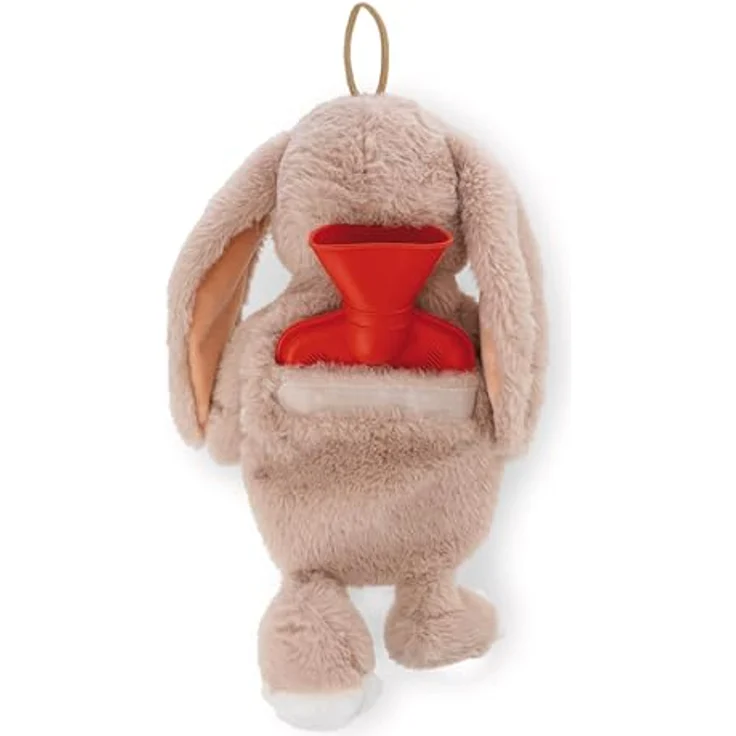 Nici Wärmflasche Hase Fjella, 300 ml, 35 cm, 2in1 Kuscheltier und Wärmflasche, beige und hellbraun – Bild 2