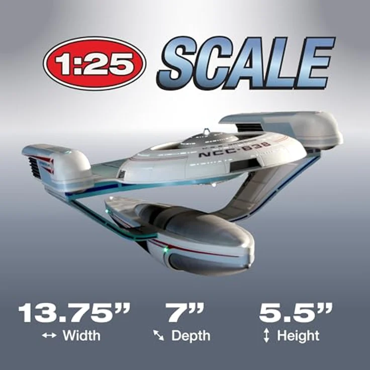 Polar Lights AMT - 1/350 Star Trek U.S.S. Grissom NCC-638 - Plastikmodellbausatz, Weiß - Maßstab 1:350 – Bild 4