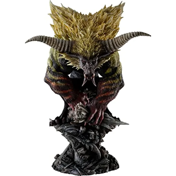 Capcom Monster Hunter Figure Builder Creators Model PVC Statue Rajang, 23 cm, detailreich mit Base in Fensterbox