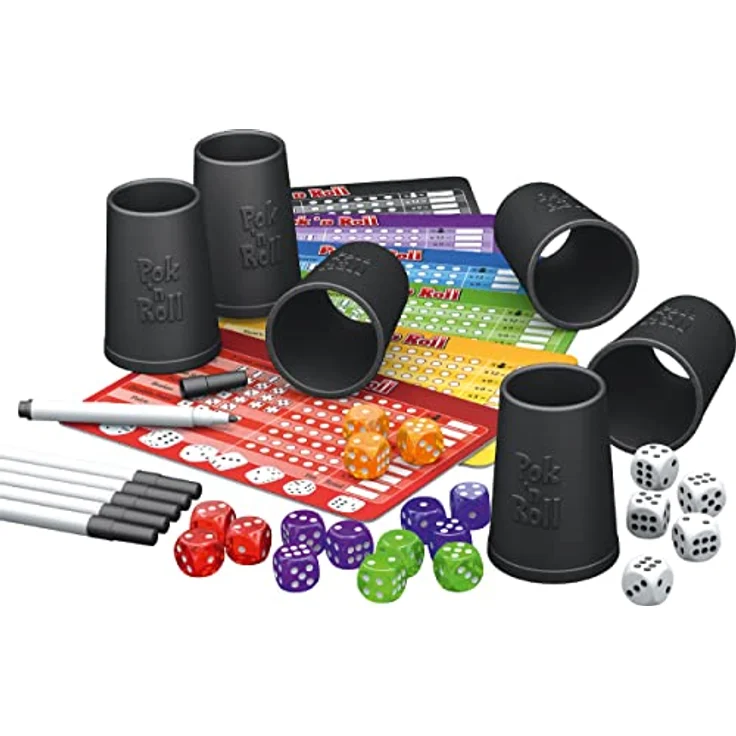 Schmidt Spiele 88307 Pok'n'Roll, Würfelspiel für 3-6 Spieler, Spielzeit 30-45 Minuten, ab 8 Jahren – Bild 3
