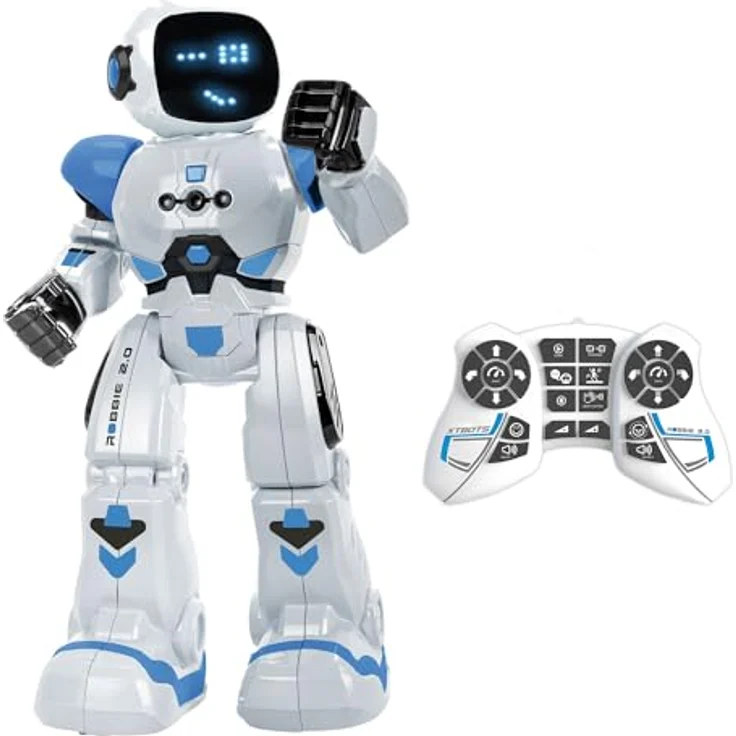 Xtrem Bots - Robbie | Roboter Kinder Ab 6 Jahre | Ferngesteuerte Roboter Blau | Roboter Ferngesteuert | Ferngesteuerter Roboter | Programmierbarer Roboter – Bild 2