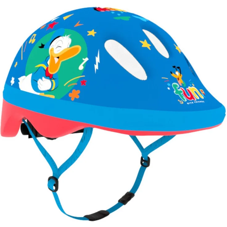 Seven Polska Kinderfahrradhelm "MICKEY", XS: 44-48cm, ca. 1 - 2.5 Jahre, Mickey Maus - Junior, leichter Helm mit belüfteter Schale - bunt - Preisvergleich