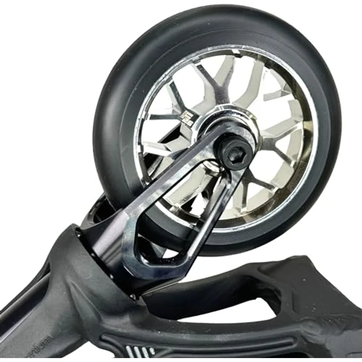 Fantic26 Spy7 Stunt-Scooter Rolle 110mm Abec11 Chrome/Pu Schwarz, Stunt-Scooter Rolle aus Aluminium 6061, ABEC-11 Kugellager, 88A Härte – Bild 5
