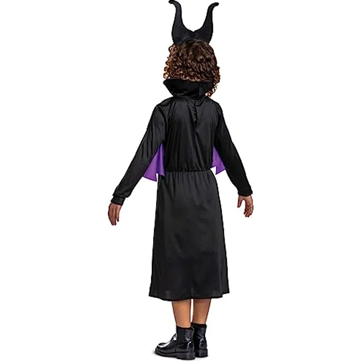 Disney Villains Maleficent Kinderkostüm Classic, schwarz-lila, Größe S für 4-6 Jahre, hochwertig und offiziell lizenziert – Bild 3