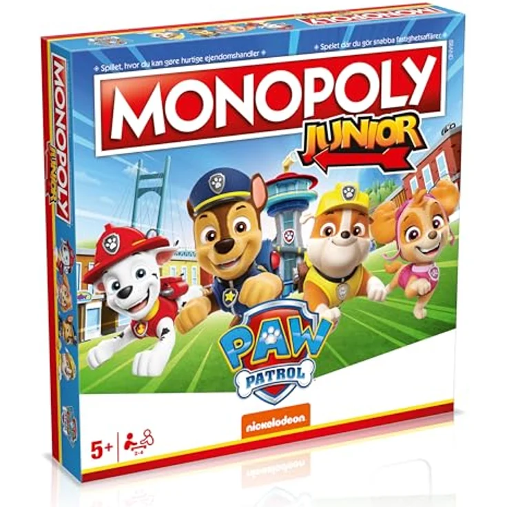 Winning Moves Monopoly Junior - Paw Patrol (DA/SE) (WIN5411), Brettspiel – Bild 1