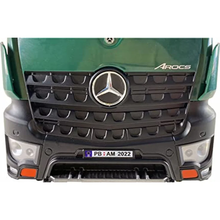 Amewi 22568 Mercedes-Benz Arocs Lizenz-Kranwagen mit Kipper, RTR inkl. Akku und Fernsteuerung, grün – Bild 4