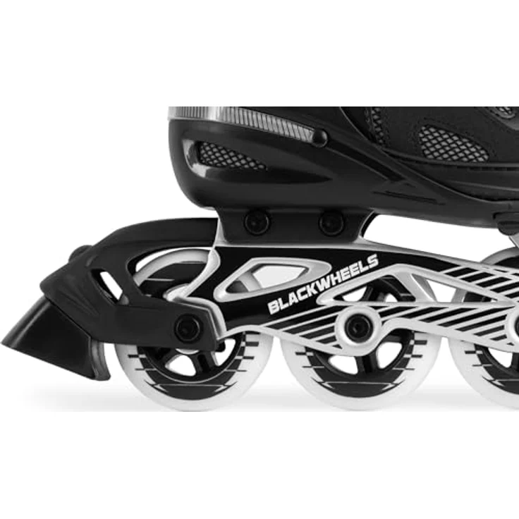 Blackwheels Flex Pro Inline Skates, atmungsaktiv für Jugendliche und Erwachsene, 84 cm Räder, Einlegesohle 38-41, Schwarz – Bild 4