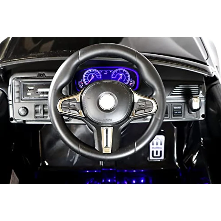 OTTO Elektro-Kinderauto "BMW M5" - lizenziert - 2 Motoren - Ledersitz - EVA Reifen - MP3, USB- und SD Kartenanschlüsse - Schwarz - Preisvergleich – Bild 6