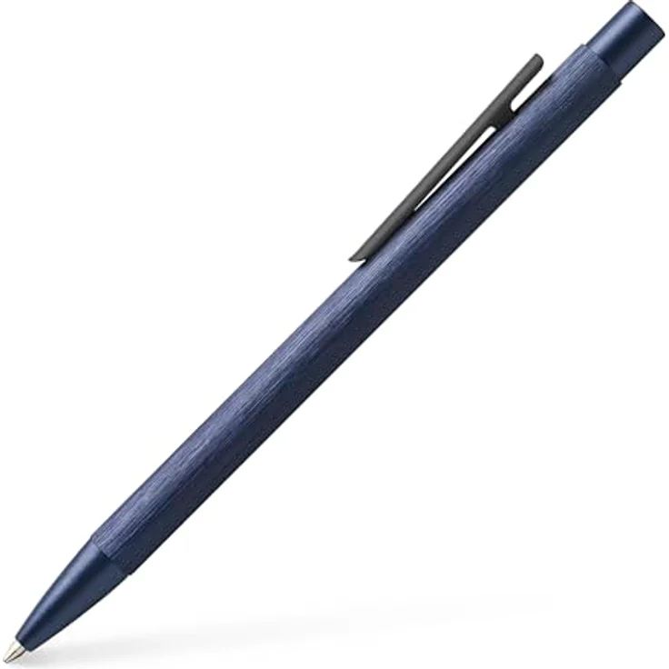 Faber-Castell Kugelschreiber Neo Slim, Slimdesign aus Aluminium, dunkelblau – Bild 1