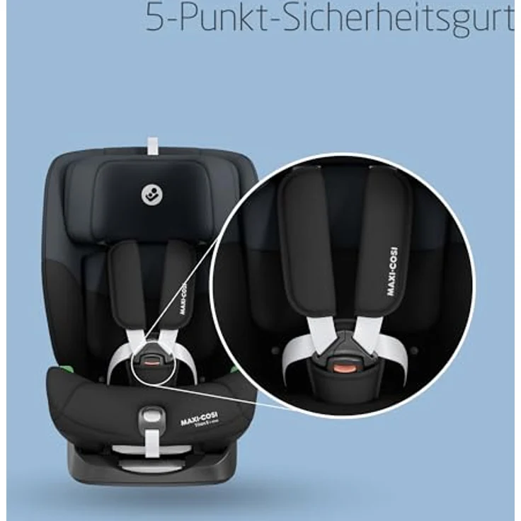 Maxi-Cosi Autokindersitz Titan S i-Size - Tonal Black, 36 kg, Sicherer Autositz ab 15 Monate - 12 Jahre mit Isofix – Bild 4