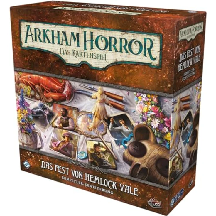 Fantasy Flight Games, Arkham Horror: LCG – Das Fest von Hemlock Vale, Ermittler-Erweiterung, Expertenspiel, Kartenspiel, 1-4 Spieler, Deutsch – Bild 3