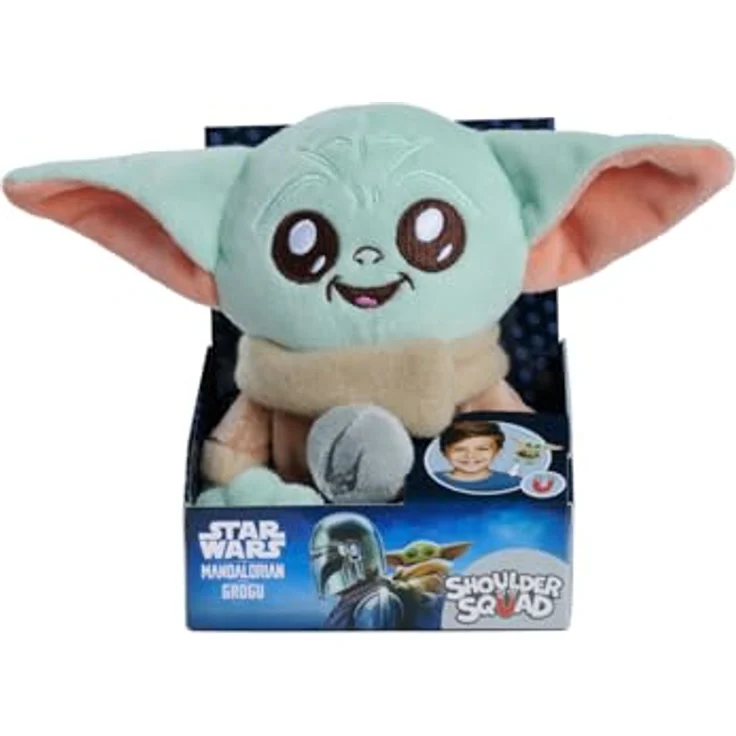 Simba Toys Star Wars Grogu Plüschtier Schulter-Kuscheltier, 12cm mit magnetischer Befestigung, geeignet ab 0 Monaten – Bild 3