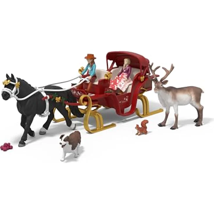Schleich Advent Calendar Big Horse Club 2025, mit Überraschungen für Winterabenteuer und Noriker-Hengst – Bild 1