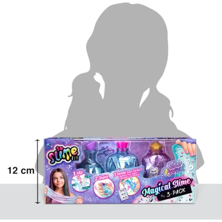 Canal Toys Kreativset Slime DIY Magical Slime, 3-Pack mit glitzerndem Schleim, gebrauchsfertig in wiederverschließbaren Dosen – Bild 10