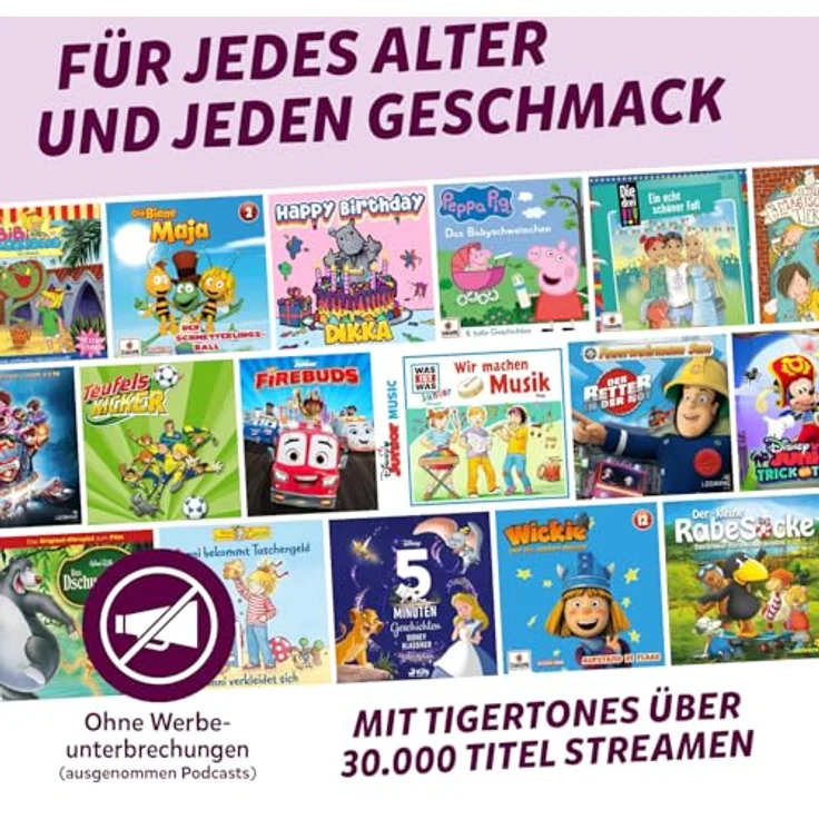 tigermedia tigerbox MINI - Elphi Einhorn | Hörspielbox für Kinder mit 2 Wochen tigertones Zugang, Offline-Modus, Lautstärkebegrenzung und Kopfhöreranschluss, kompatibel mit tigercards – Bild 5