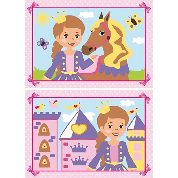 Ravensburger Malen nach Zahlen CreArt, Kleine Prinzessin, 5 fertig gemischte Acrylfarben, für Kinder von 5-7 Jahren, Made in Europe – Bild 1