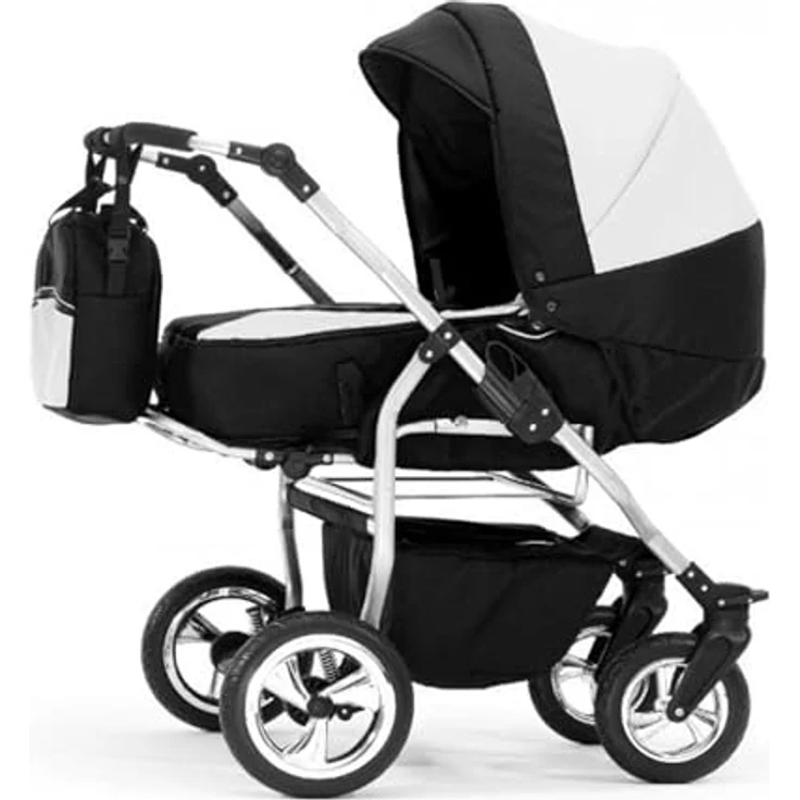 Elcar Zwillingskinderwagen 2 in 1 Duo Twin inkl. Sportsitze - 11 Teile - Federung und Luftbereifung, 20 Farben – Bild 2