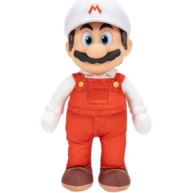 Jakks Pacific „Super Mario Galaxy“-Film: 35 cm großes, bewegliches Plüschtier – FIRE MARIO mit authentischen Details, für Kinder ab 3 Jahren – Bild 7