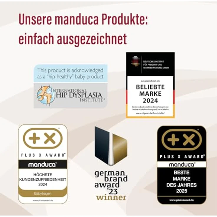Manduca XT, Babytrage aus 100% Bio-Baumwolle, für Babys 3,5 bis 20 kg, 3 Tragepositionen, ergonomisch, verschiedene Farben erhältlich – Bild 5