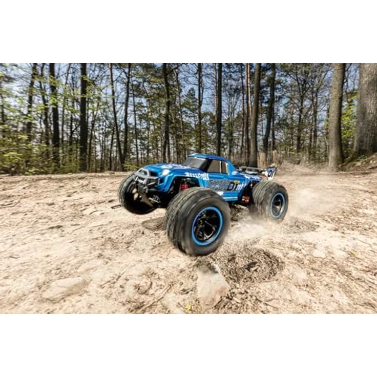 Carson 500404252 1:10 XS Stadium Fighter 100% RTR blau - Ferngesteuertes Auto, RC Buggy, inkl. Batterien und Fernsteuerung, Offroad Buggy – Bild 3
