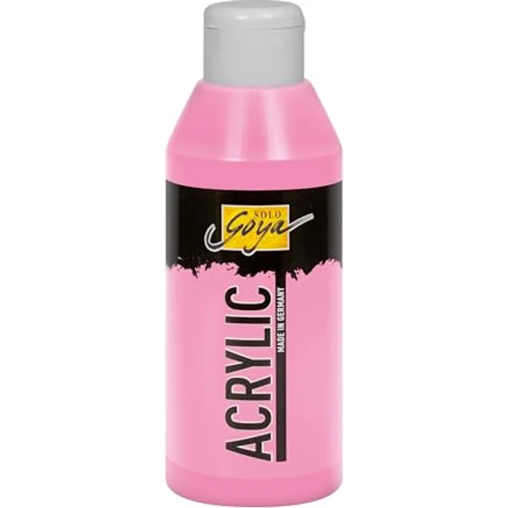 KREUL Solo Goya Acrylic Rosa, 250 ml Acrylfarbe in Studienqualität, wasserbasierend, schnell matt trocknend, gut deckend, wasserfest – Bild 1