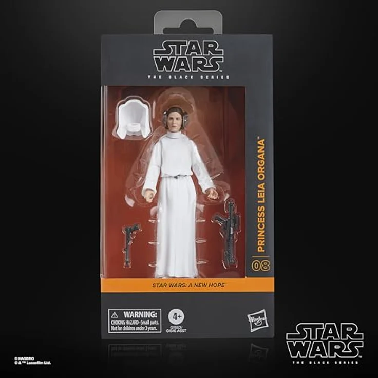 Star Wars The Black Series Prinzessin Leia Organa Action-Figur (15 cm) mit Blaster-Accessoires, Star Wars: Eine Neue Hoffnung – Bild 2