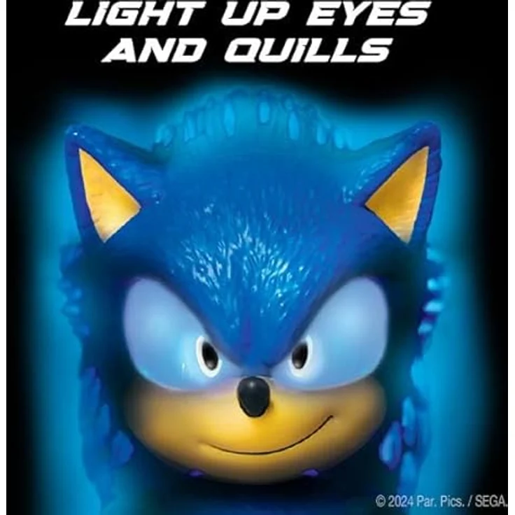 Sonic The Hedgehog 3 Sprechende Figur, 30 cm / 12 Zoll, mit leuchtenden Augen und über 30 kultigen Sätzen, interaktiv, für Kinder ab 3 Jahren – Bild 3