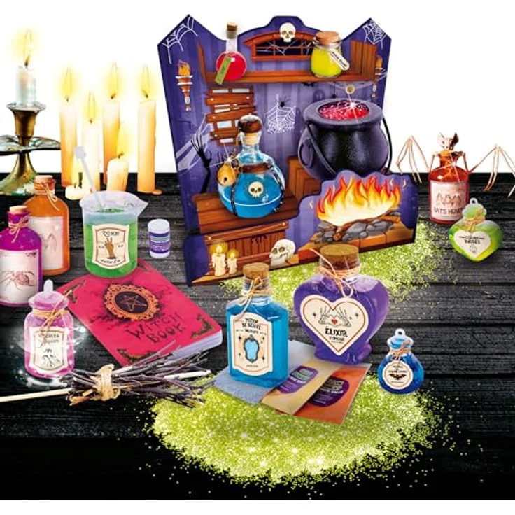 Liscianigiochi Labor-Set für Zaubertränke, 3D-Hexen-Labor mit magischen Accessoires und personalisierbaren Tränken – Bild 2