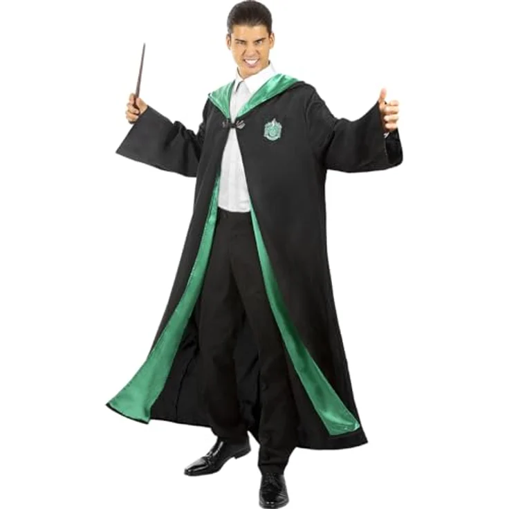 Funidelia Slytherin Harry Potter Kostüm 100% OFFIZIELLE für Herren und Damen Größe M Hogwarts, Zauberer, Film und Serien - Bunt, Zubehör für Kostüm – Bild 1