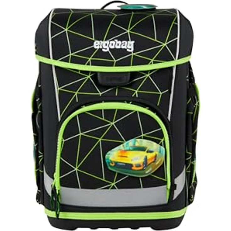 ergobag cubo Light Set ergonomischer Schulranzen, extra leicht mit Hüftgurt, 6-teilig, 860 g, recycelte Materialien, individuelle Gestaltungsmöglichkeiten – Bild 3