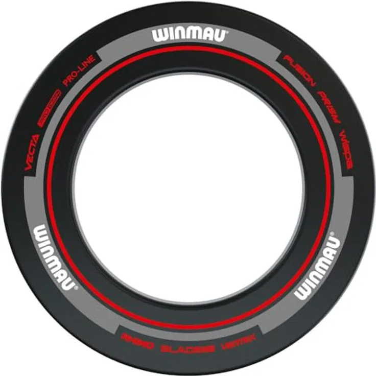 Winmau Auffangring "Advance - 4452", schwarzer Catchring für Sisal-Dartboards, 68 cm Durchmesser, robuste Wand- und Bodenschutzfunktion
