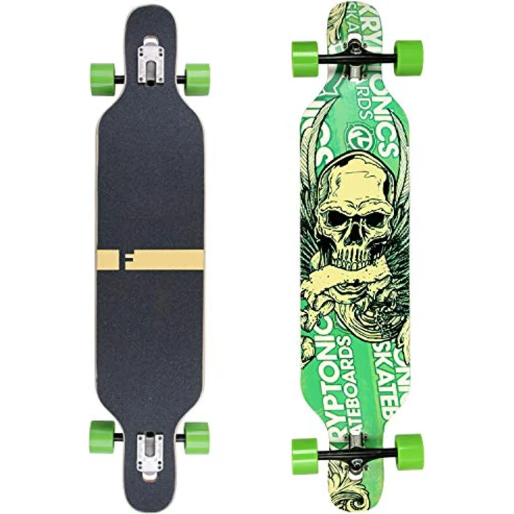 FunTomia Flex2 bis 84kg - Camber Longboard in Ahornholz Konstruktion, 106cm Länge, 25cm Breite, 3,5kg, Aluminium Achsen, 80A Rollenhärte – Bild 1