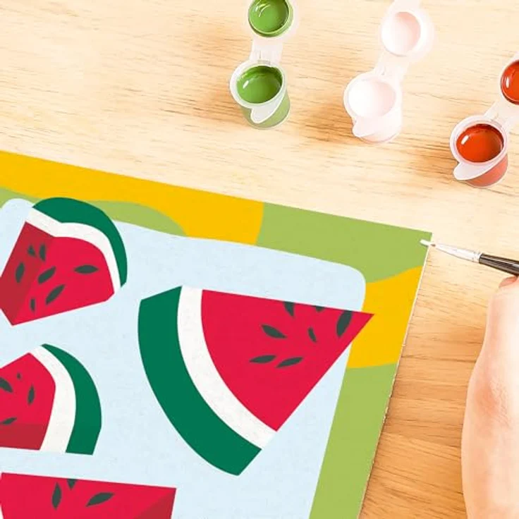 Ravensburger CreArt Malen nach Zahlen, Melonen-Motiv für Erwachsene, 24 Acrylfarben, made in Europe – Bild 7