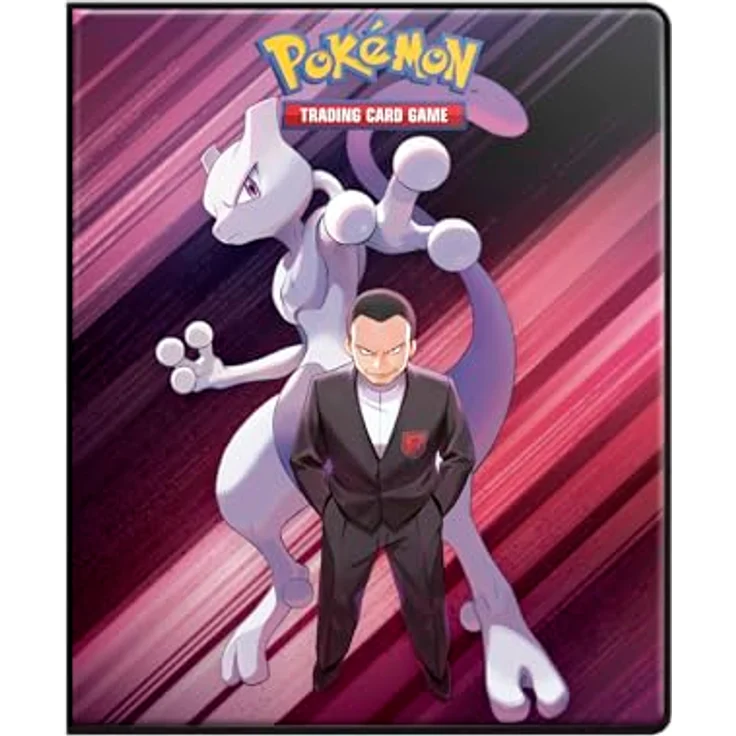 Ultra PRO Scarlet & Violet: Destined Rivals 9-Pocket Portfolio für Pokémon, Kartenbinder für bis zu 126 Single-Loaded oder 252 doppelt geladene Karten, Team Rocket Design – Bild 1