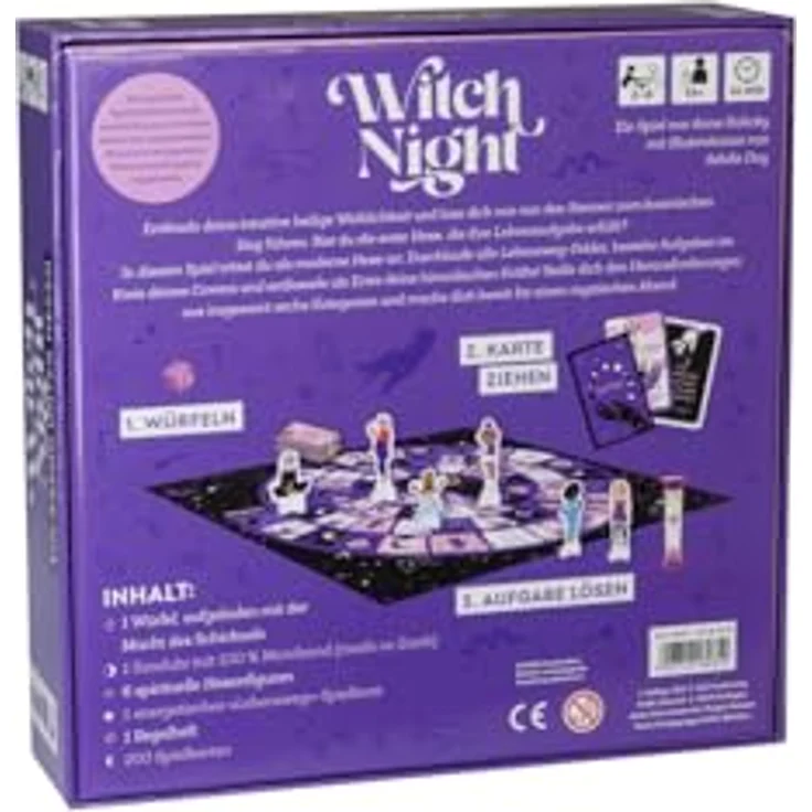 Frech Witch Night – Ein Abend unter Hexen, Brettspiel zur Entfaltung weiblicher Kräfte für 2–6 Spieler, ab 14 Jahren, 45 Minuten Spielzeit – Bild 2