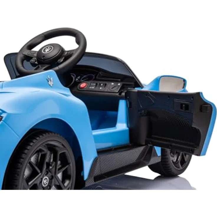 Sun Baby Kinder Elektroauto Maserati GT Cabrio Kinderauto blau, 12V, 2 Motoren, MP3, Fernsteuerung, Sicherheitsgurte – Bild 6
