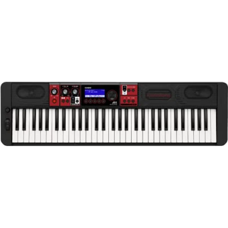 Casio CT-S1000V CASIOTONE Top Keyboard mit Anschlagdynamik, 700 Sounds und 243 Begleitrhythmen, Bluetooth Mid&Audio und Vocal Synthesis, schwarz rot – Bild 2