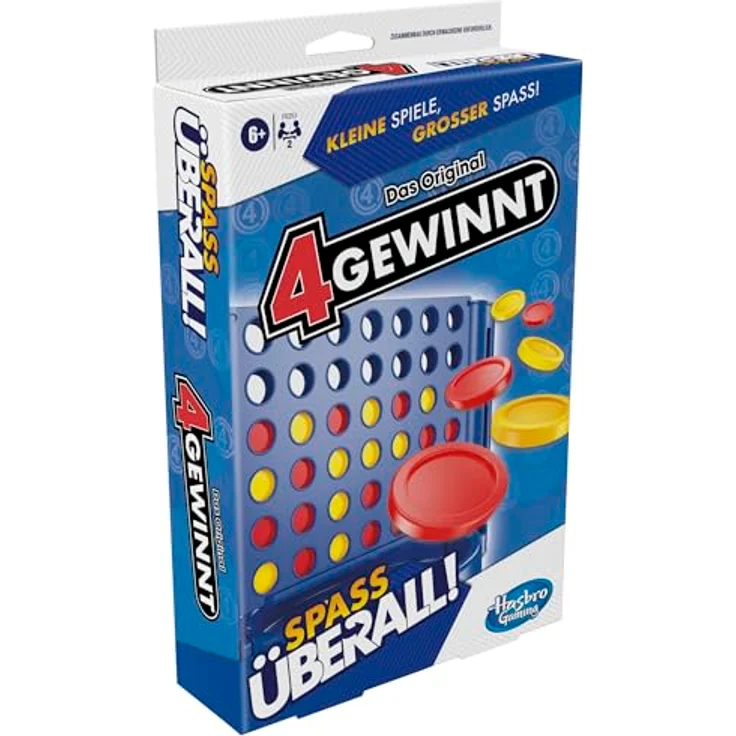 Hasbro 4 gewinnt Spass überall, kompaktes Strategiespiel für 2 Spieler, klappbares Format, ab 6 Jahre – Bild 5
